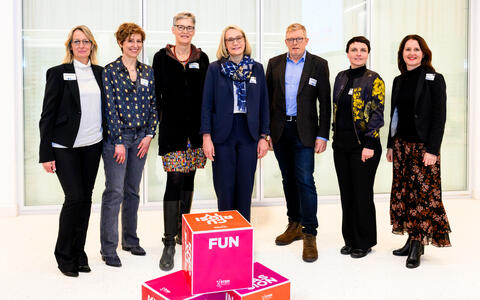 Group photo with Claudia Cagliano, Elisabetta Citterio, Christiane Nolte, Maike Sander, Christopher Baum, Karin Höhne and Heike Graßmann