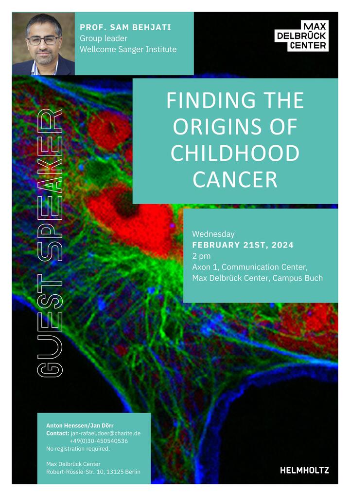 Sam Behjati: Finding the origins of Childhood Cancer | Max Delbrück Center