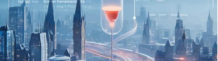 Illustration einer Utopischen Stadt