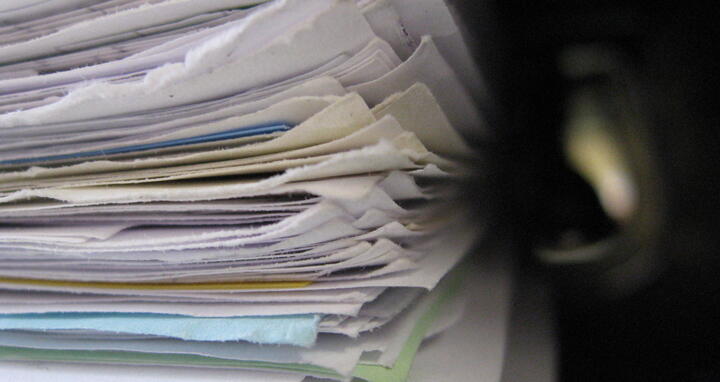 Papers pile