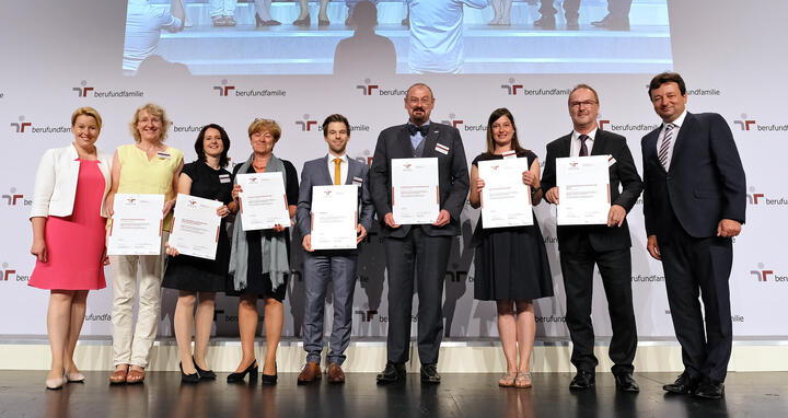 Verleihung audit beruf und  familie