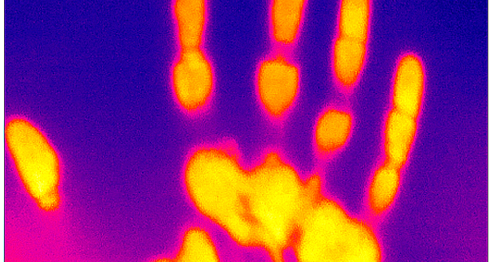 Warmer Fingerabdruck