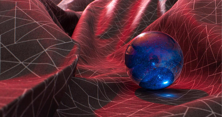 Kugel in 3D Landschaft