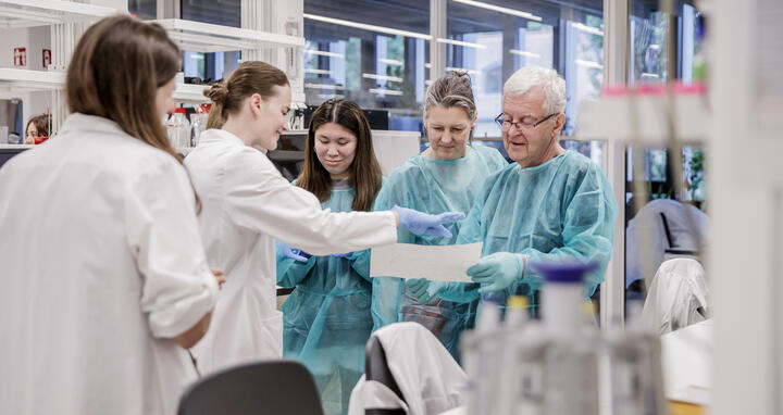 People in the lab