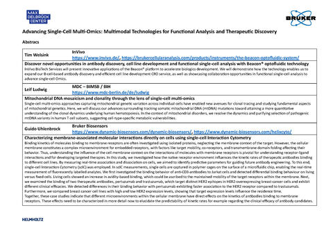 Abstracts Advancing Single Cells 1
