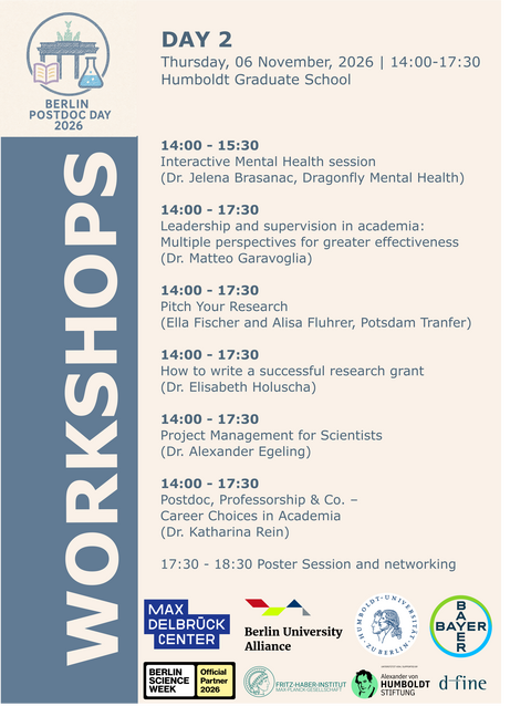 Postdoc Day 2026 Workshops Day 2