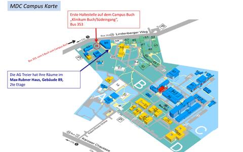 Karte vom MDC Campus