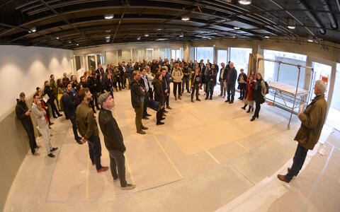Inside the new BIMSB building