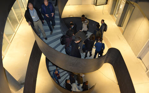 Inside the new BIMSB building