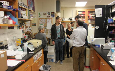 Doug shows us the lab