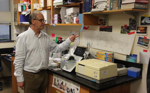 Doug Marchuk in his lab