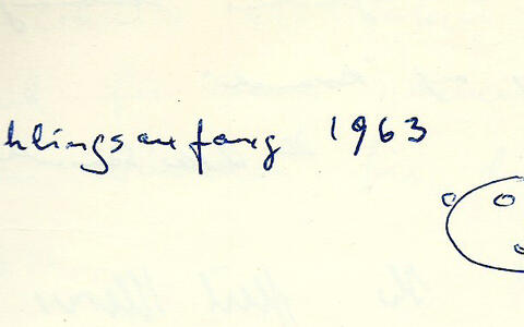 Delbrücks Eintragung in Geißlers Gästebuch, 22.3.1963
