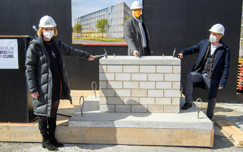 BerlinBioCube cornerstone-laying ceremony