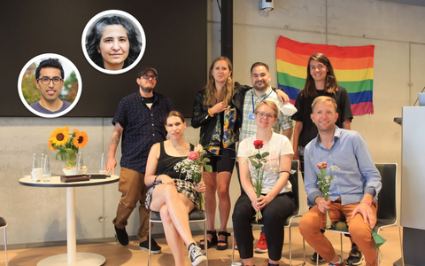 Die Organisator*innen und Speaker beim Pride Symposium 2022 am BIMSB