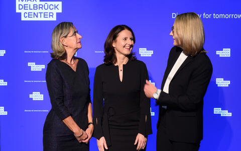 Maike Sander und Heike Graßmann mit Annette Grüters-Kieslich