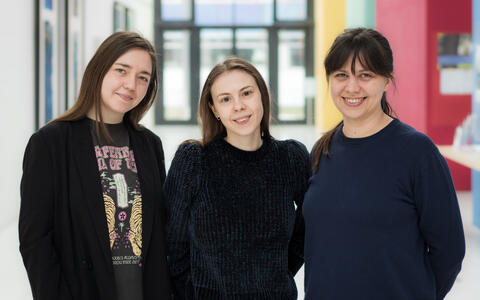 Taisiia Kozak, Tetiana Lahuta und Alina Frolova