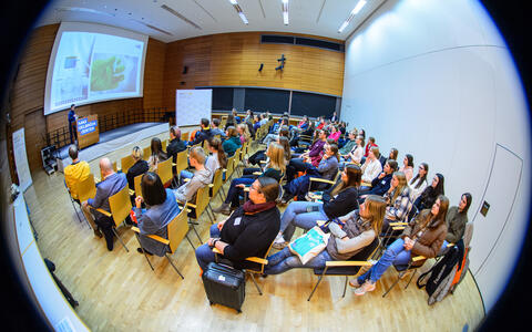 View into a lecture hall