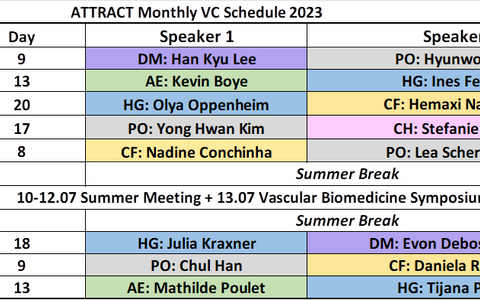 ATTRACT Monthly VC schedule 2023