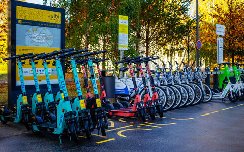bikes and scooters