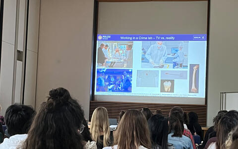 Participant gives a lecture