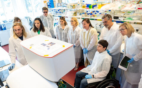 people in a lab