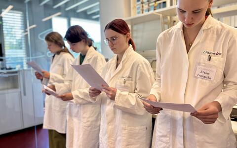 Students in the laboratory