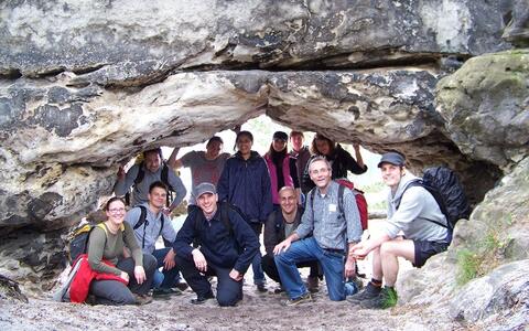 The group in der Sächsischen Schweiz in May 2011