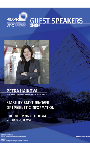 BIMSB Guest Speaker Petra Hajkova