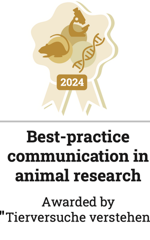 Best-practice communication in animal research, awarded by "Tierversuche verstehen"