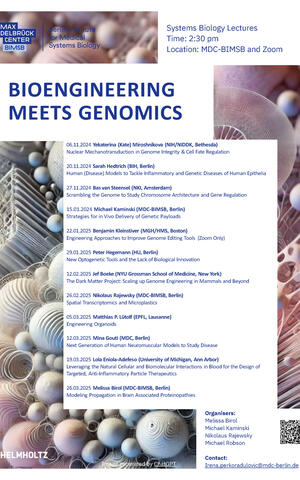 SysBio Lecture Series: Bioengineering meets Genomics Poster