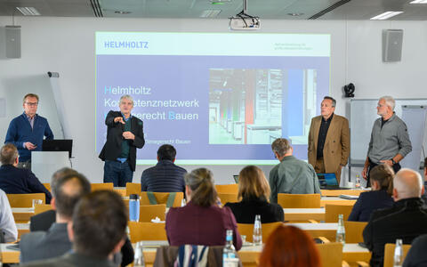 Bild während der Veranstaltung Helmholtz-Kompetenznetzwerk Klimagerecht Bauen