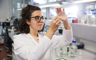 woman in a lab