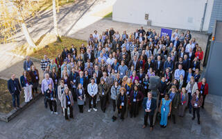 Large group photo of attendees