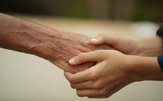 Holding hands