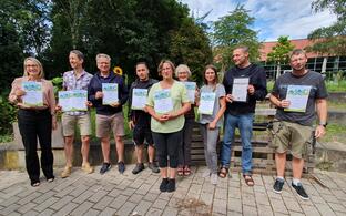 Sieger*innen von WRAM 2023 auf der Ehrung auf dem Campus Buch