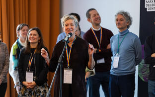 group of people during a presentation