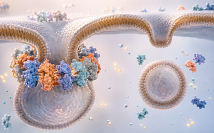 Caveolae stabilized by rings of EHDE molecules