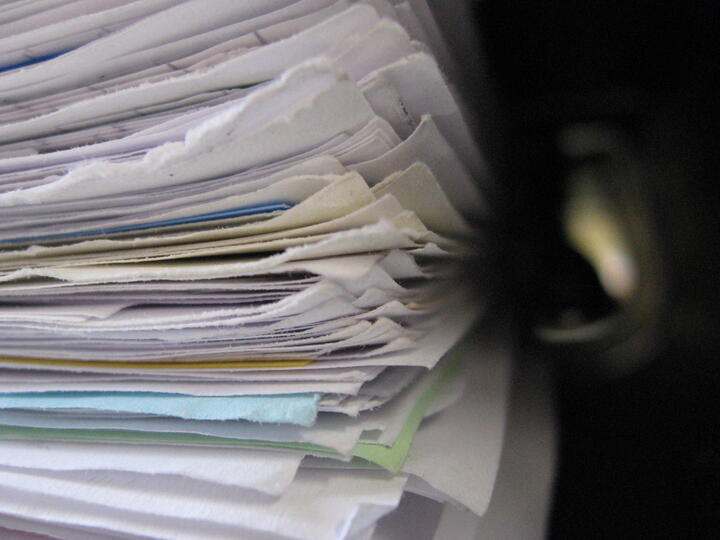 Papers pile
