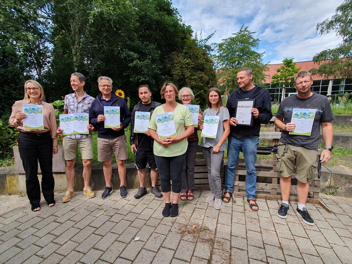 Sieger*innen von WRAM 2023 auf der Ehrung auf dem Campus Buch