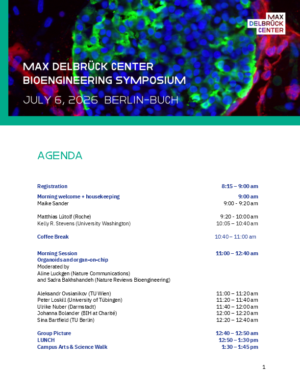 Bioengineering Symposium Agenda