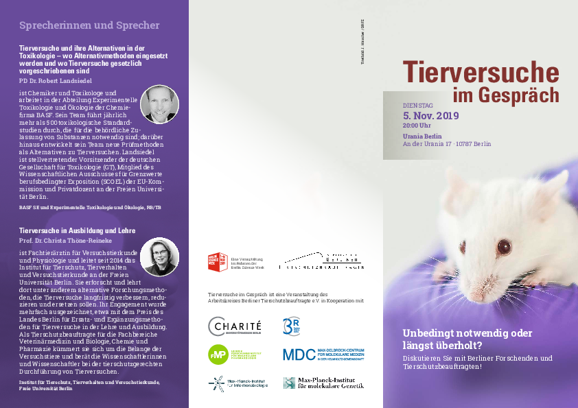 Tierversuche im Gespräch