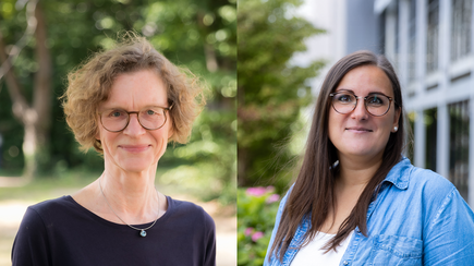 Kathrin Saar und Aileen Cunningham