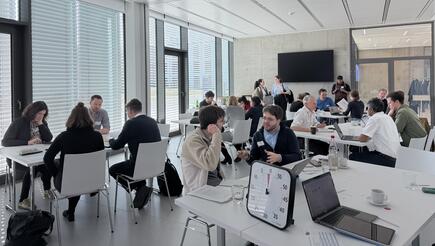 people in a seminar room