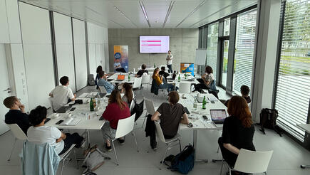 people in a seminar room